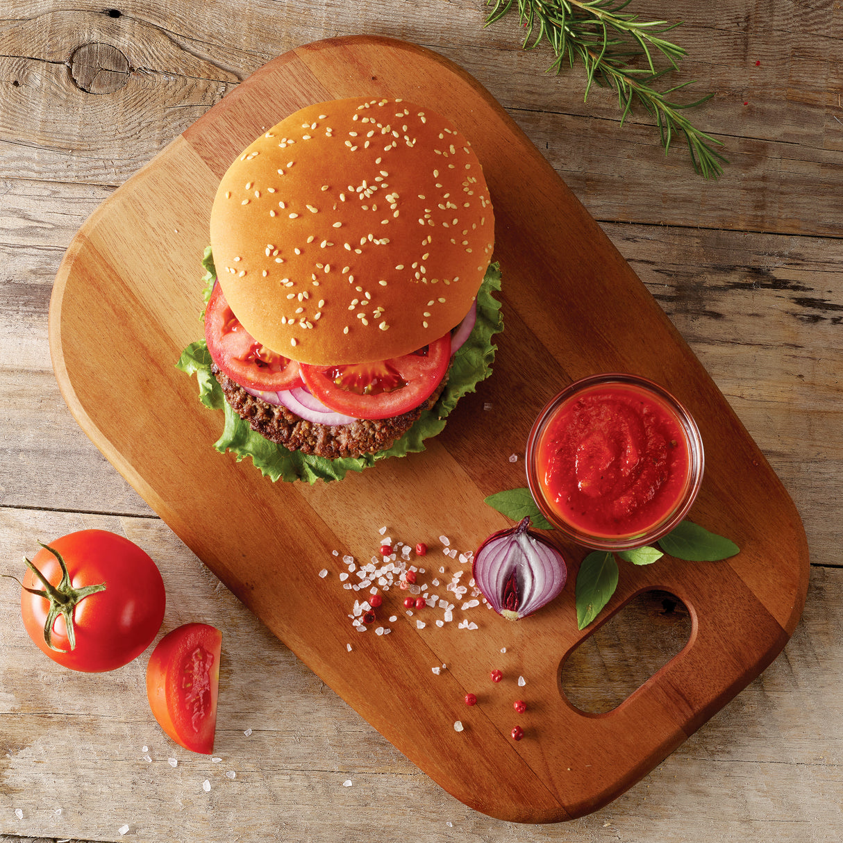 Provence Burger Serving Board