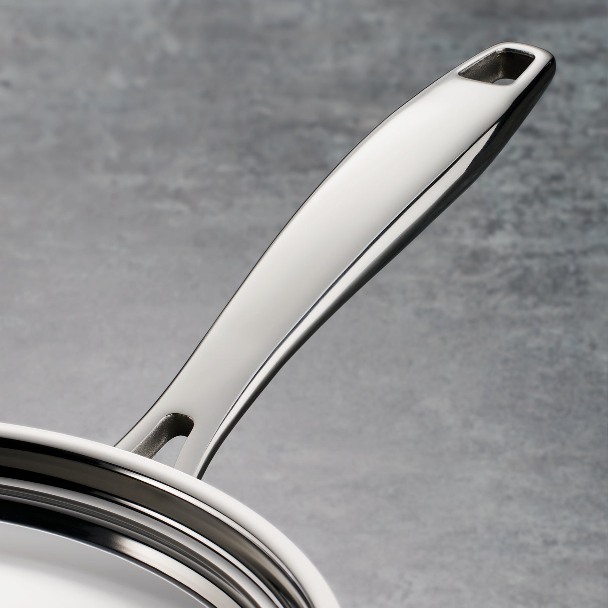 Tri-Ply Clad Stainless Steel Covered Sauce Pan