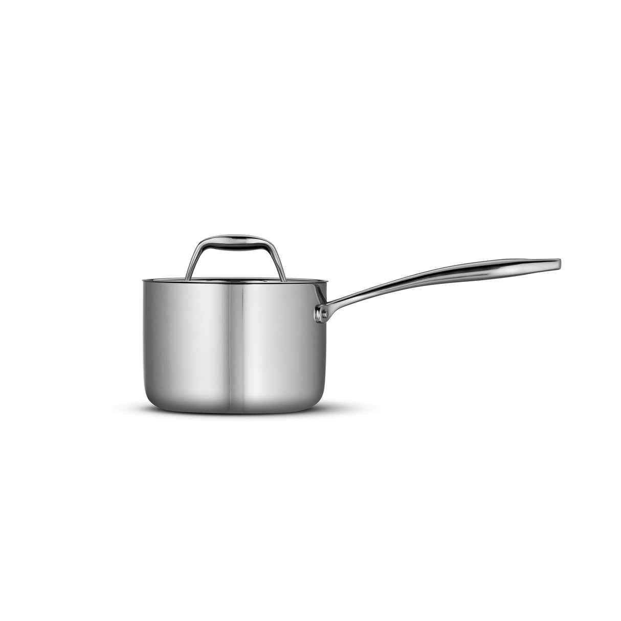 Tri-Ply Clad Stainless Steel Covered Sauce Pan