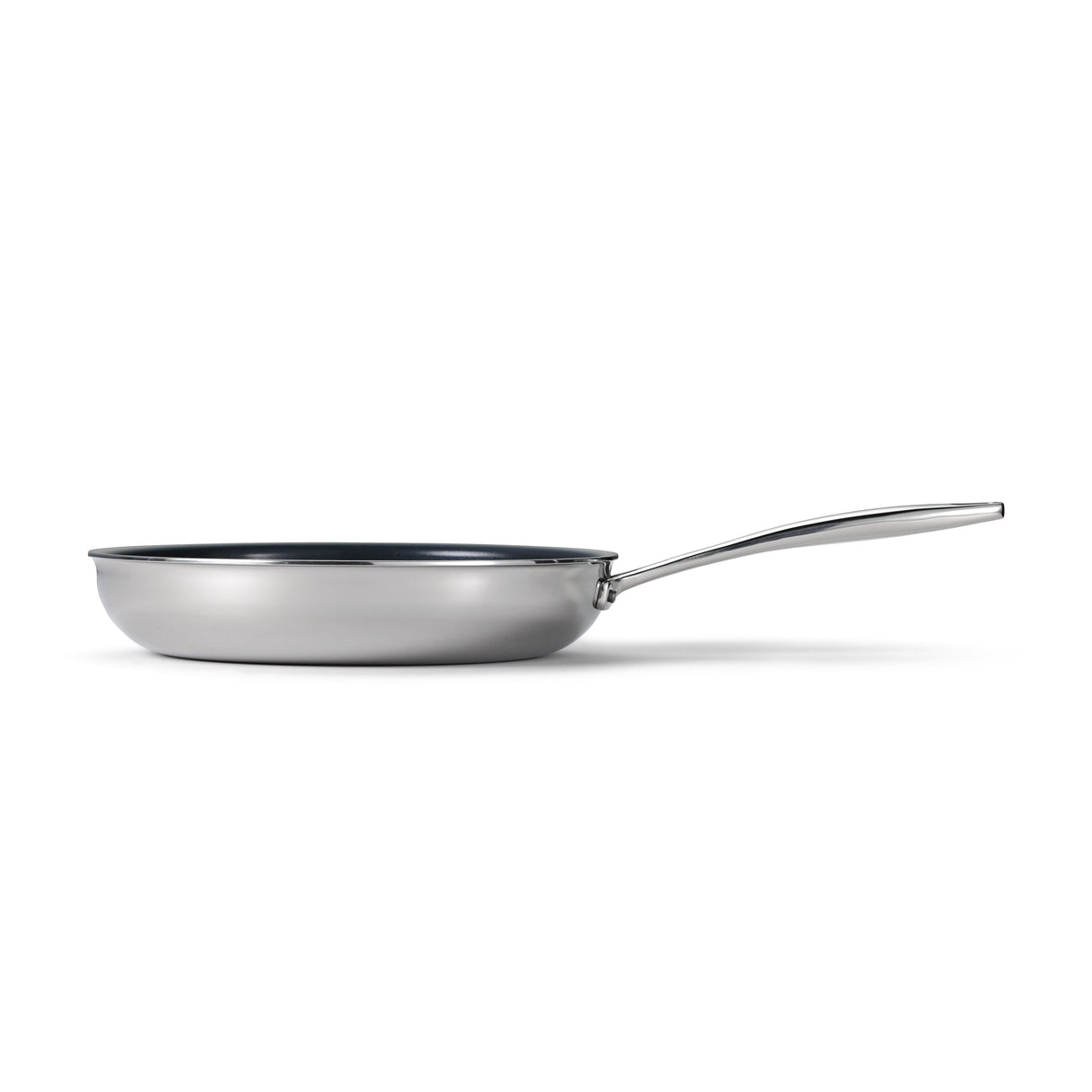 Tri-Ply Clad Stainless Steel Ceramic Nonstick Fry Pan