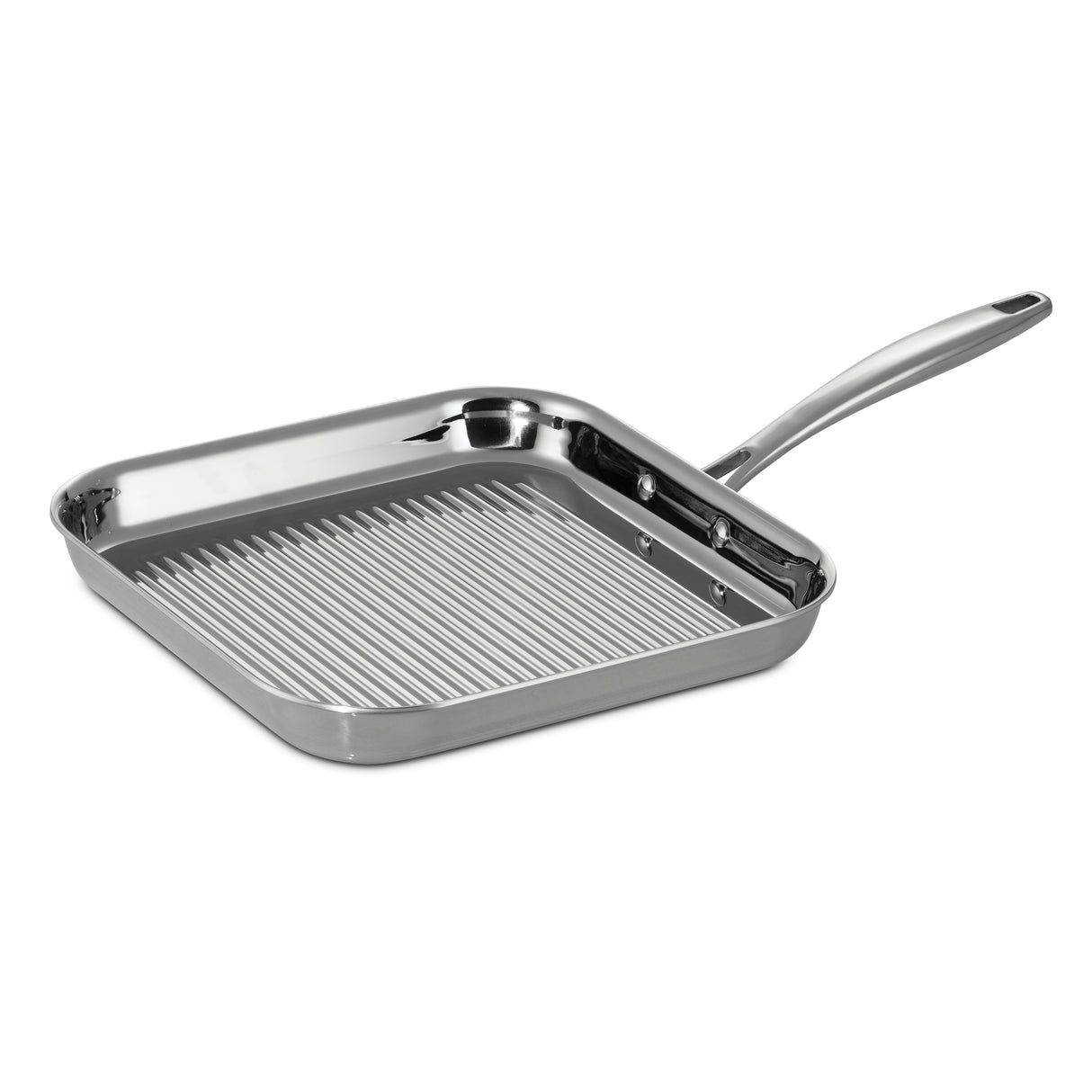 Signature 11 Inch Tri-Ply Clad Stainless Steel Square Grill Pan