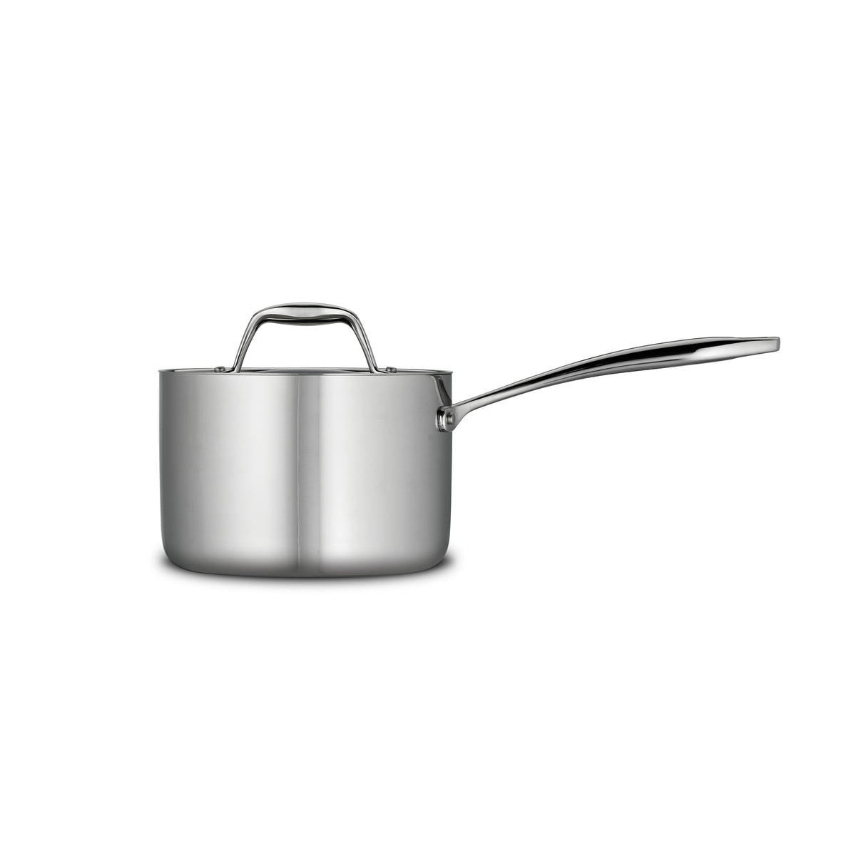 Tri-Ply Clad Stainless Steel Covered Sauce Pan