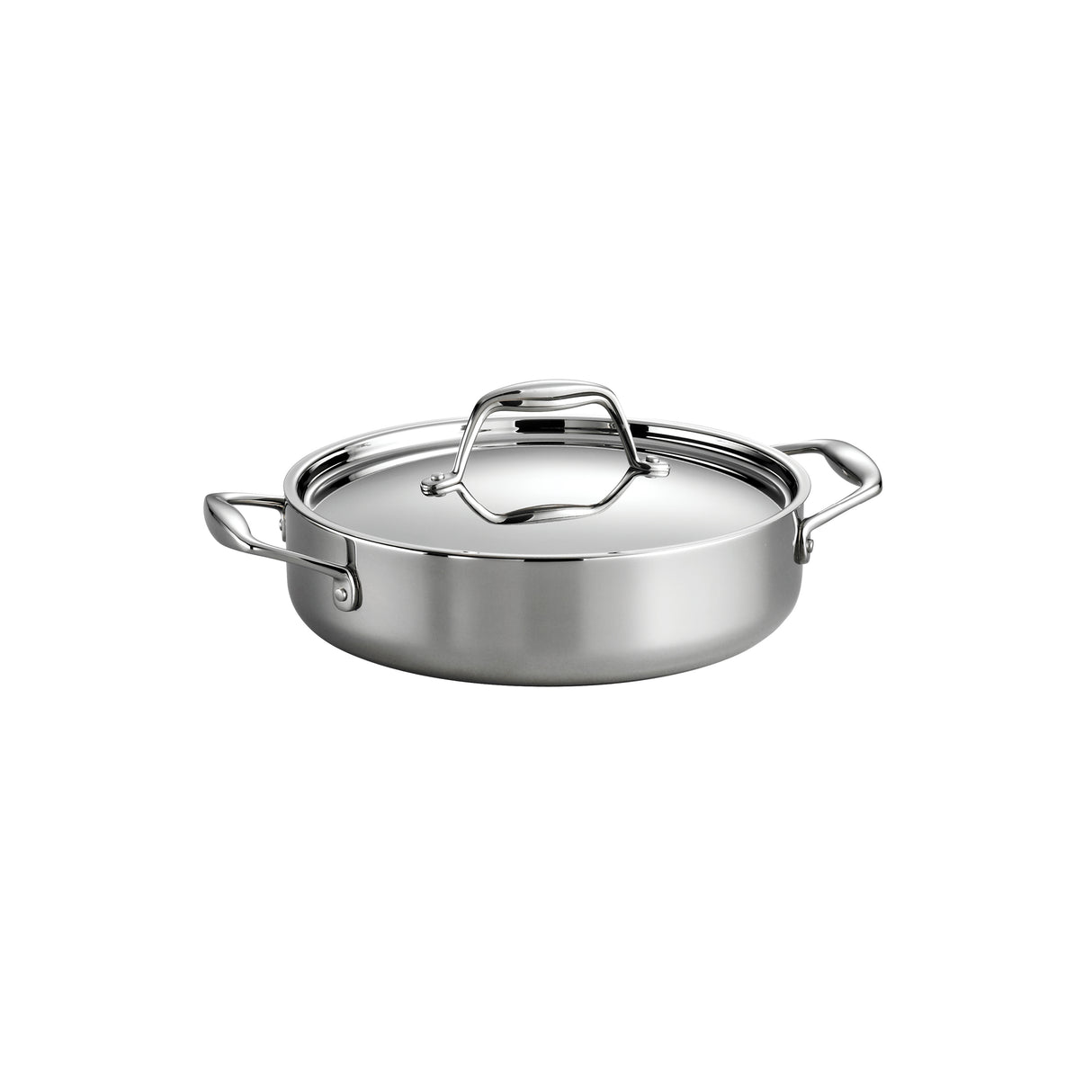 Signature 3 Quart Tri-Ply Clad Stainless Steel Covered Braiser