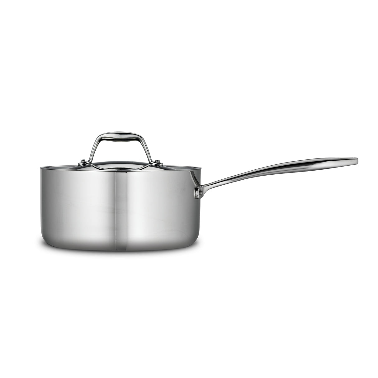 Tri-Ply Clad Stainless Steel Covered Sauce Pan