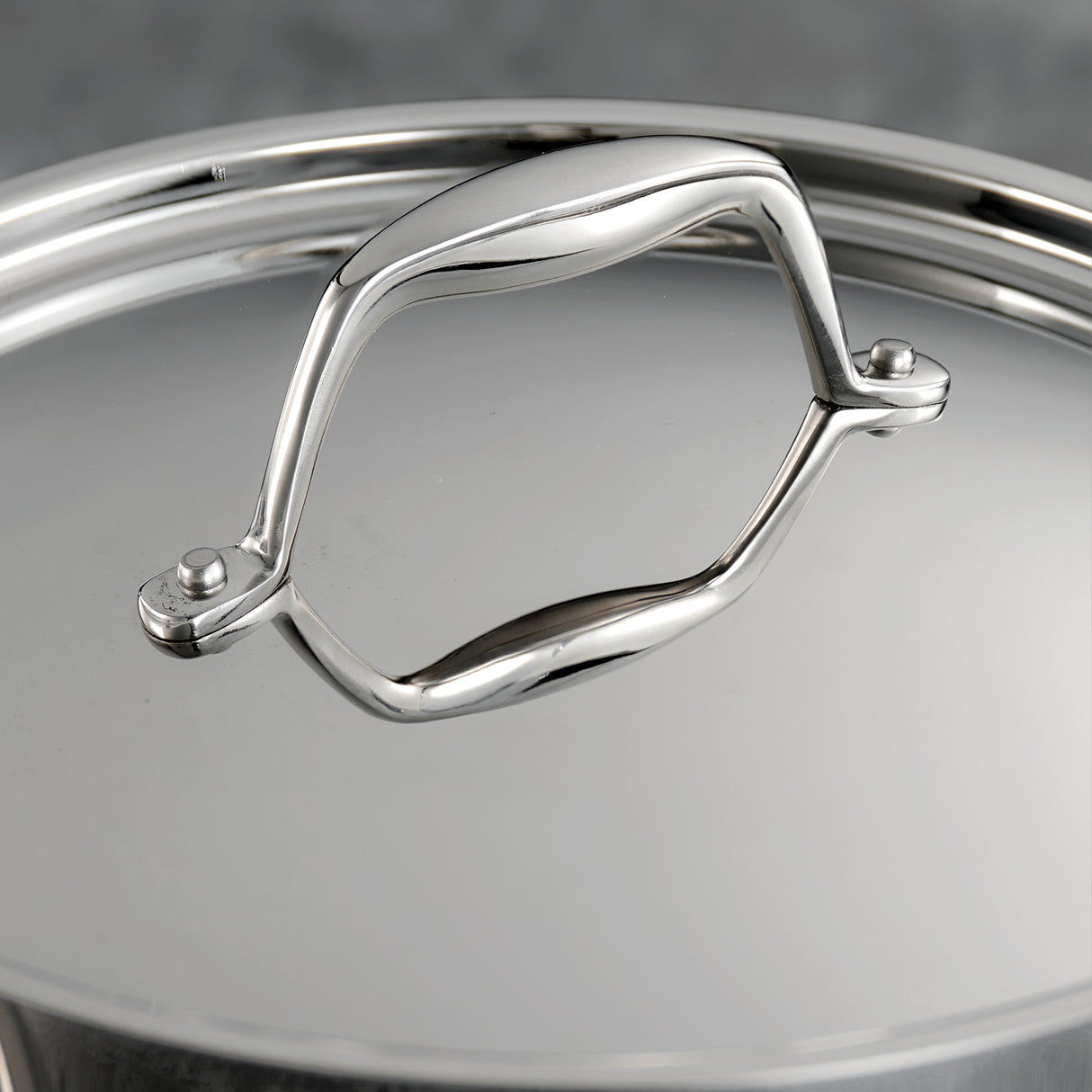 Tri-Ply Clad Stainless Steel Covered Sauce Pan