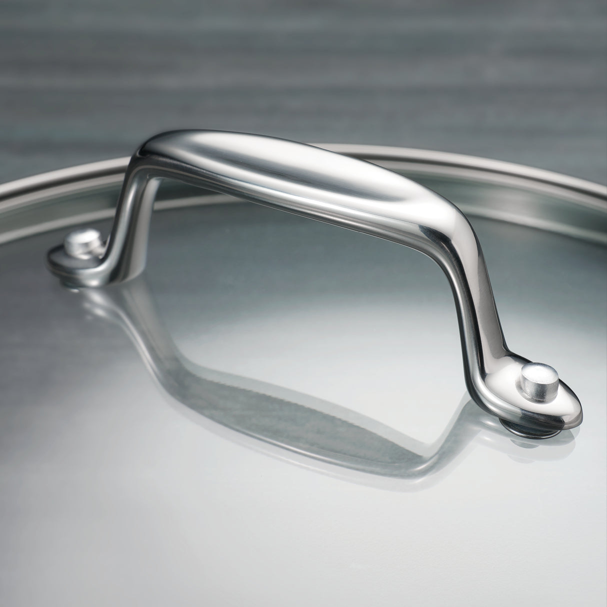 Tri-Ply Clad 6 Quart Stainless Steel Covered Braiser - Glass Lid