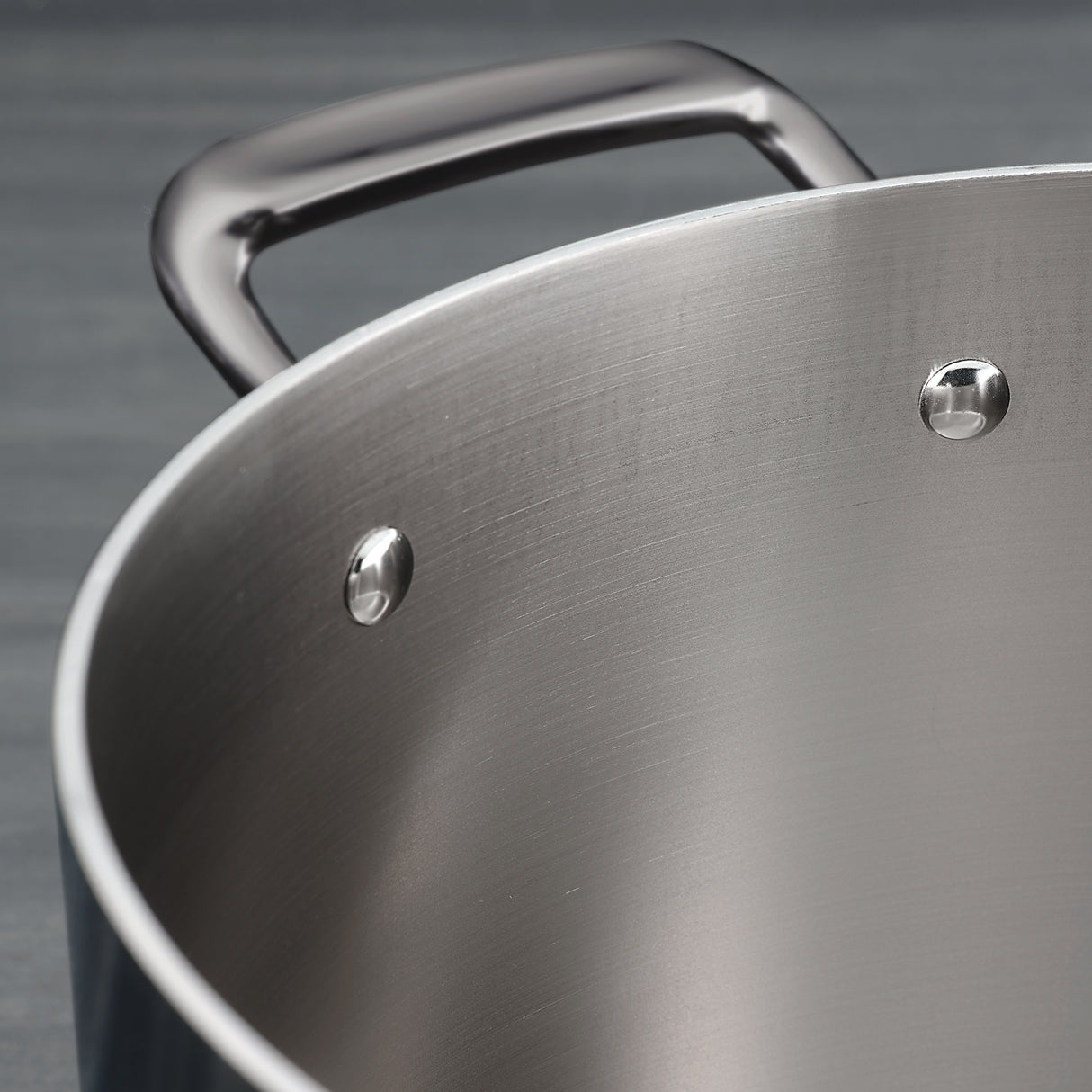 Tri-Ply Clad 6 Quart Stainless Steel Covered Braiser - Glass Lid