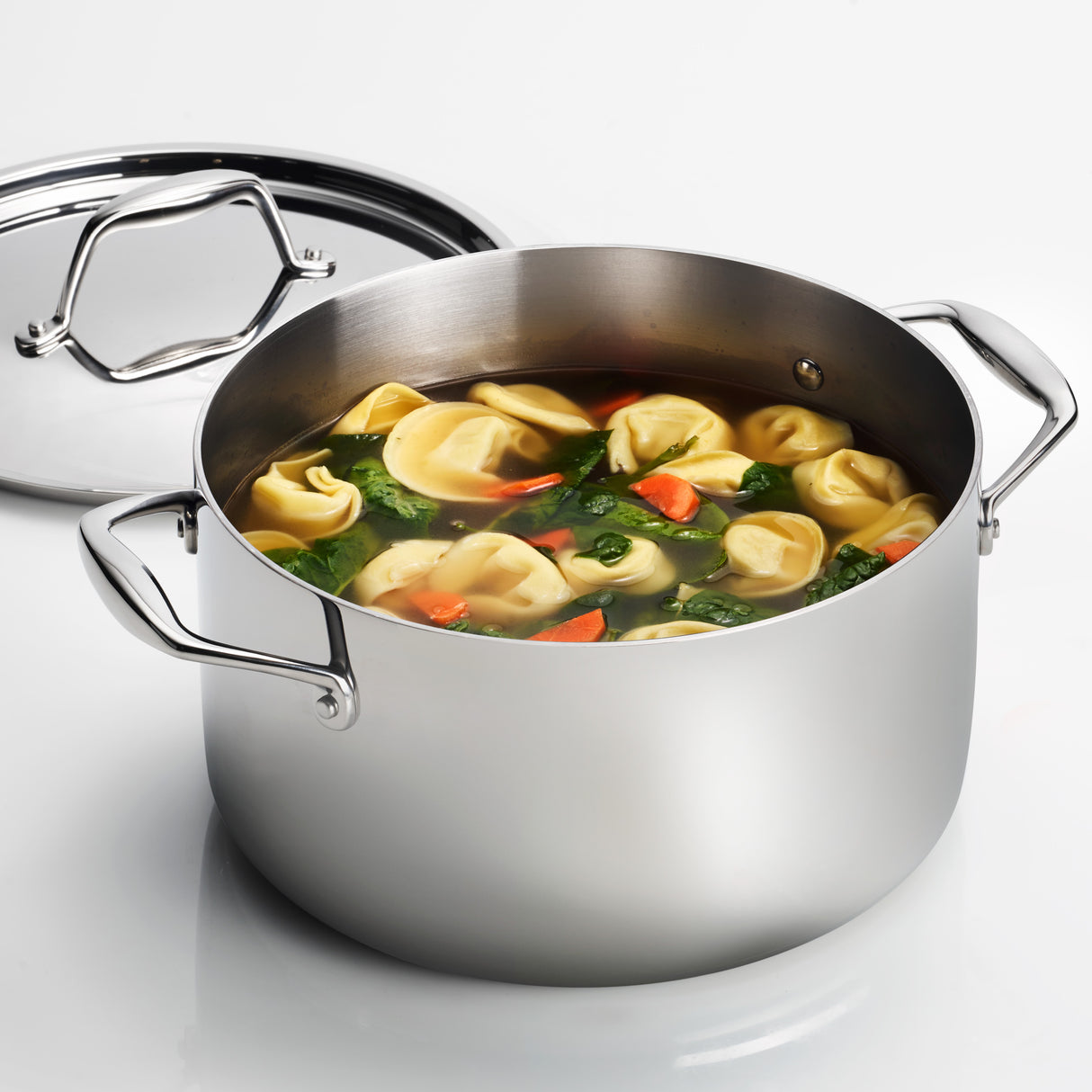 Signature 6 Quart Tri-Ply Clad Stainless Steel Covered Sauce Pot