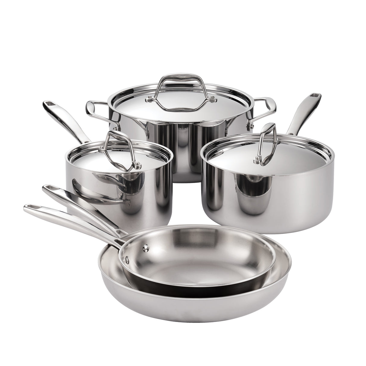 Signature Tri-Ply Clad Stainless Steel Cookware Set
