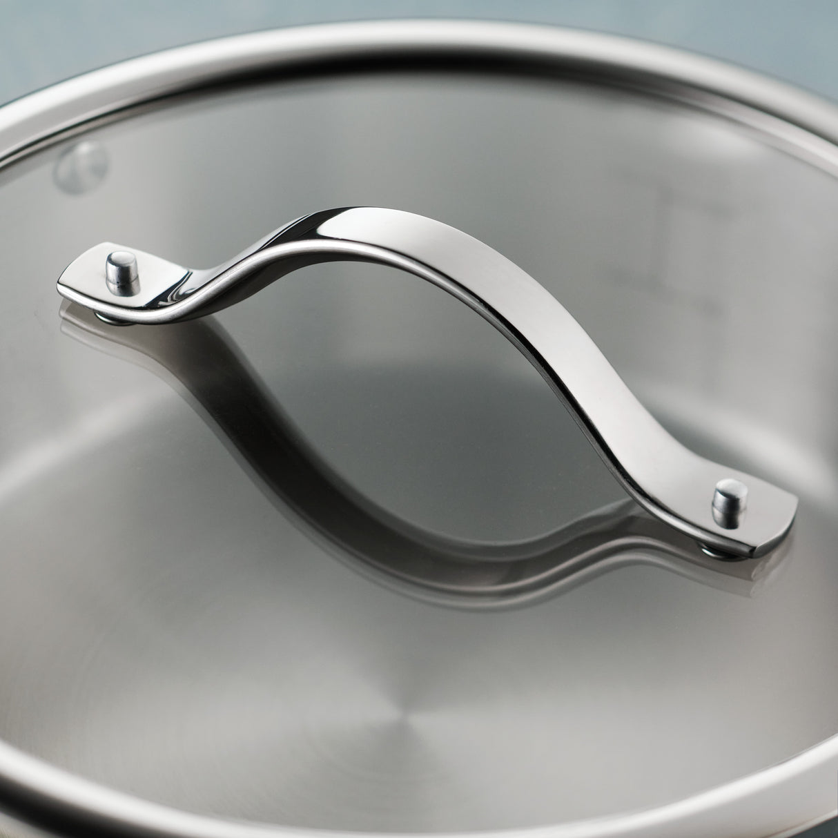 Tempo 8 Quart Tri-Ply Base Stainless Steel Covered Stock Pot