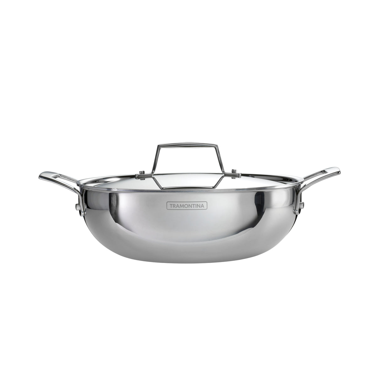 Utsava Tri-Ply Clad Stainless Steel Covered Kadai