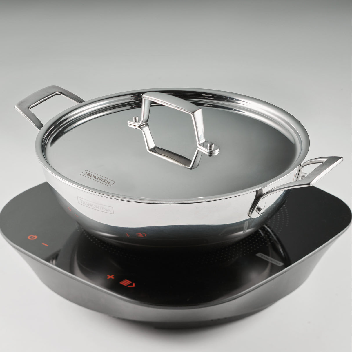 Utsava Tri-Ply Clad Stainless Steel Covered Kadai