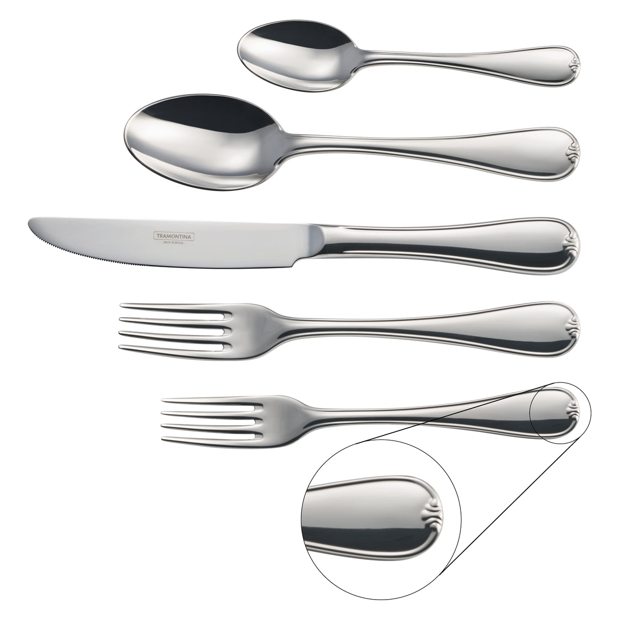 Vicenza 18/10 Stainless Steel 20 Piece Flatware Set