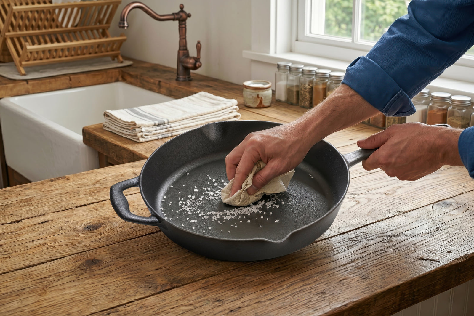 How to Clean Cast Iron with Salt: The Gentle Method That Works