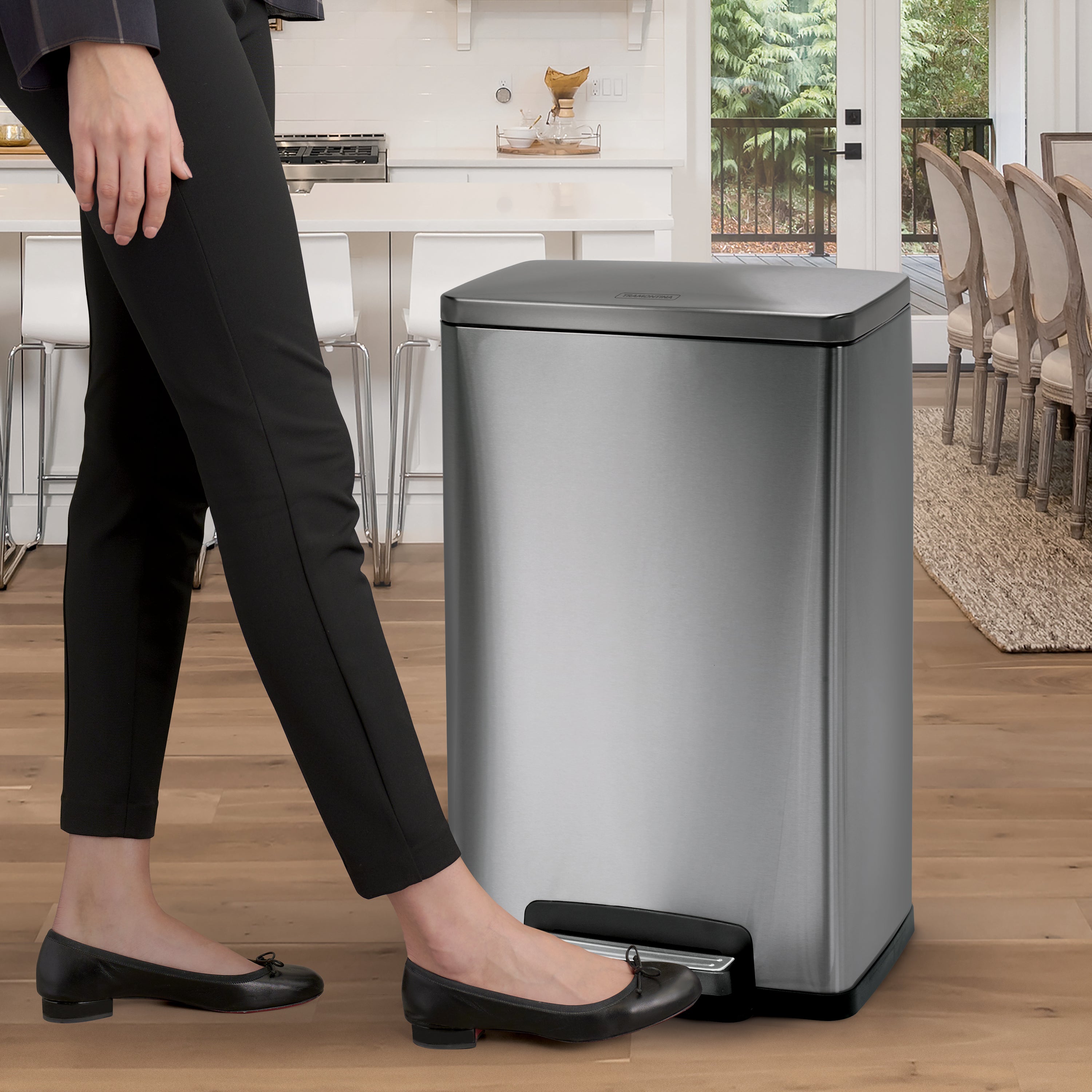 13 Gal. Step Can Rectangle Shape - Stainless Steel – Tramontina USA