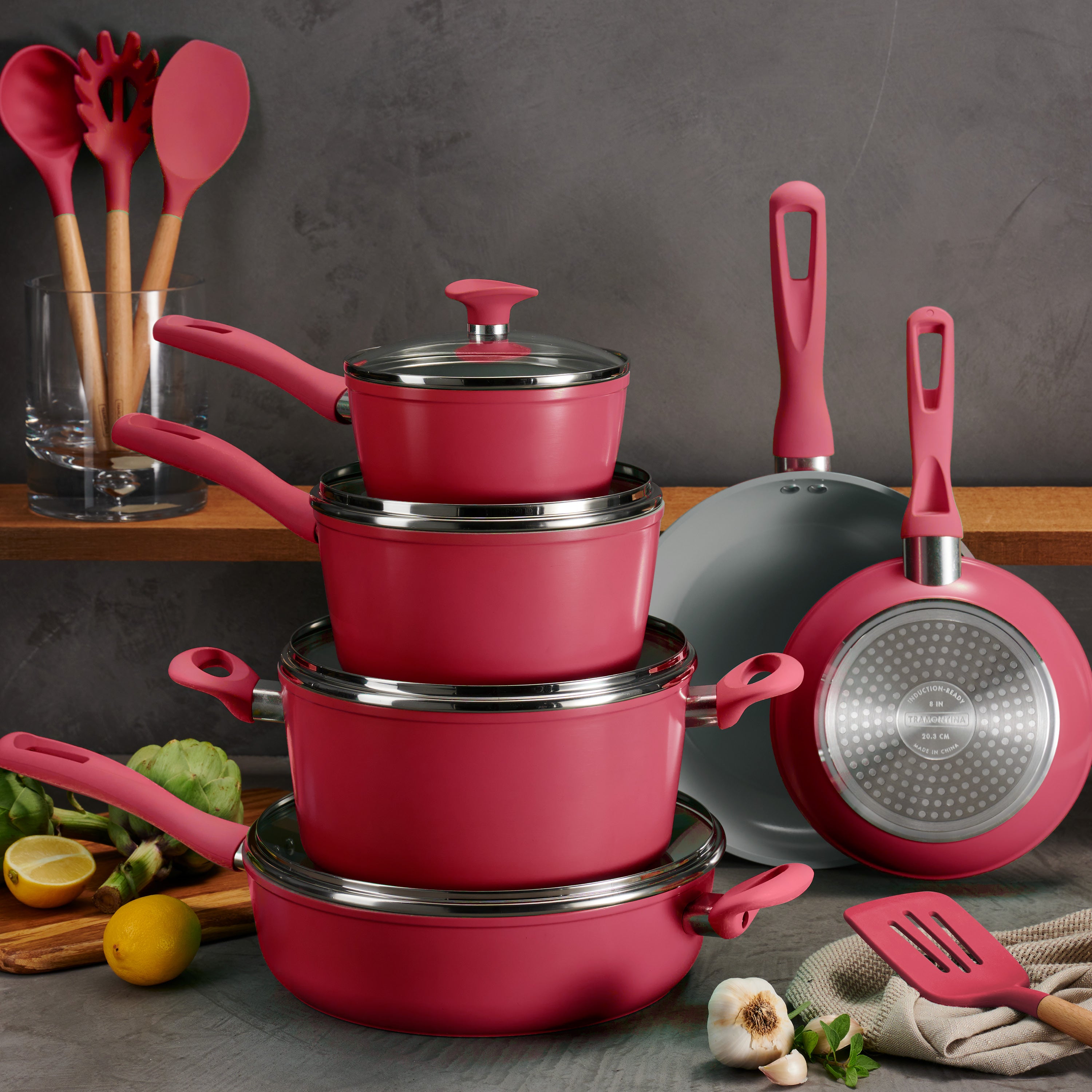 Solara 14 Piece Ceramic Induction-Ready Cookware Set – Tramontina USA