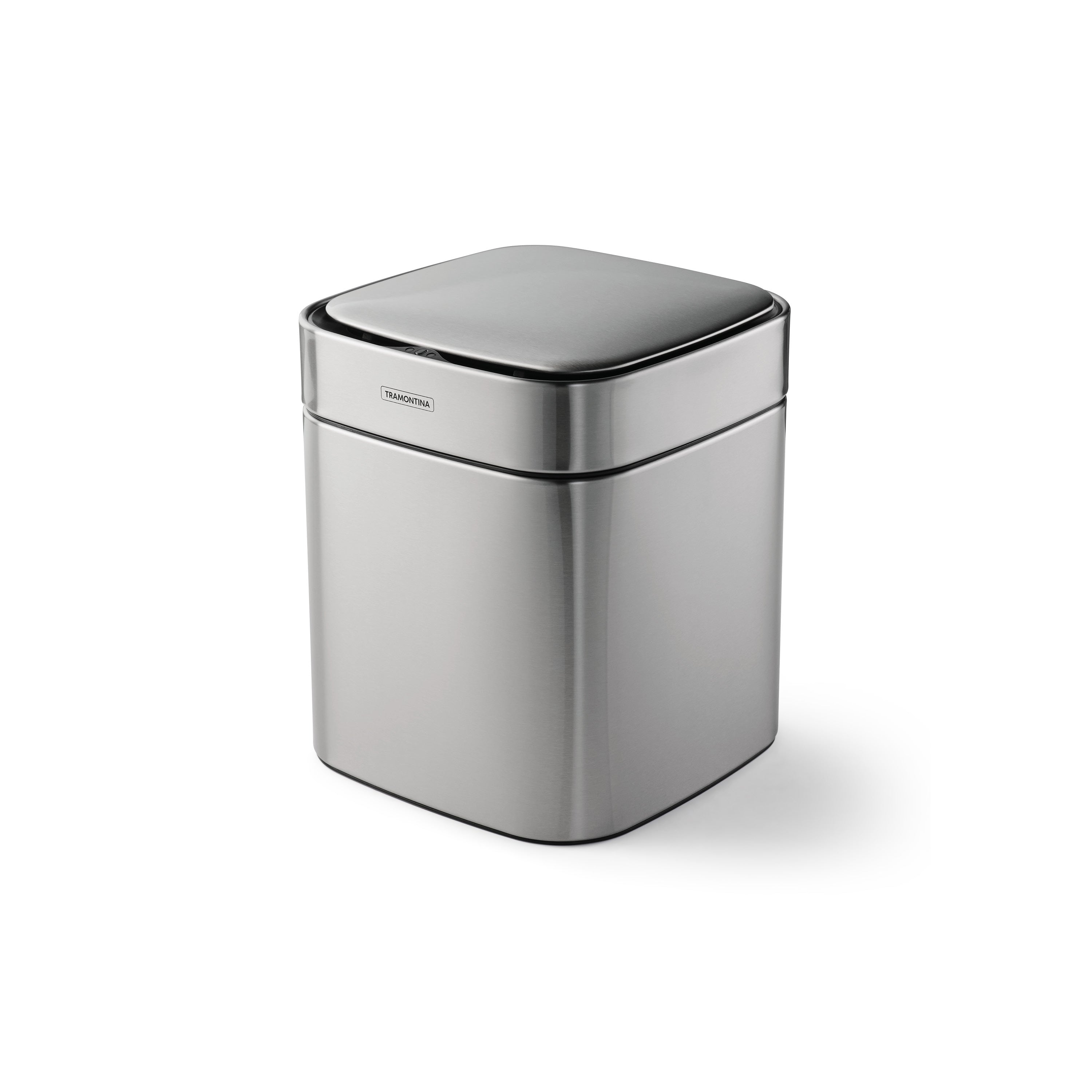 Leinuosen 2.6 Gallon / 10l Embedded Trash Chute With Lid Square Silver