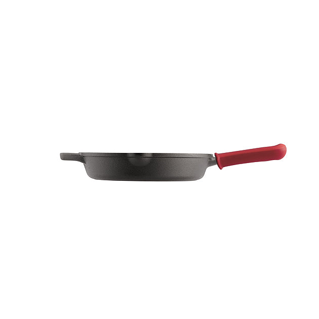 Pre-seasoned Cast Iron 2 Pk Skillets with Silicone Grips