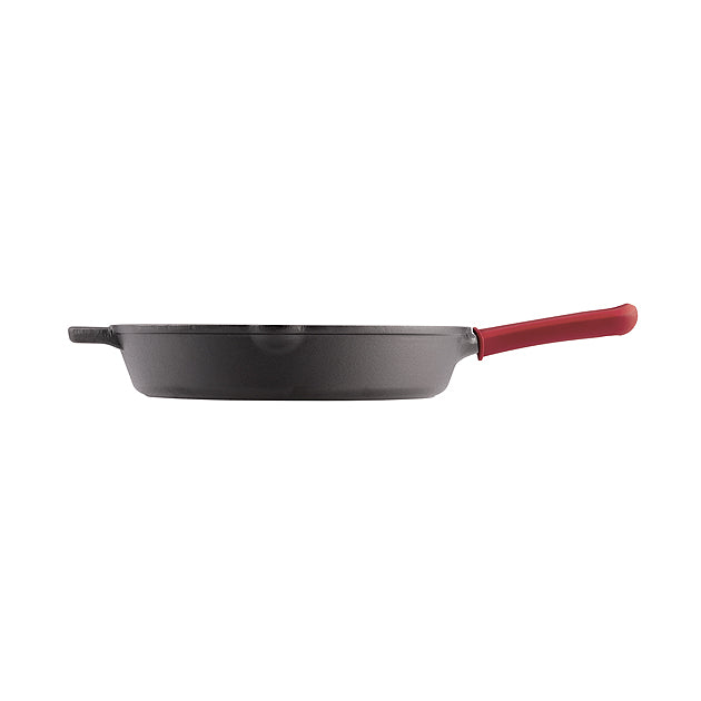 Pre-seasoned Cast Iron 2 Pk Skillets with Silicone Grips