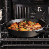 Pre-seasoned Cast Iron 2 Pk Skillets with Silicone Grips