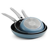 3 Pk Fry Pans with Nonstick Interior