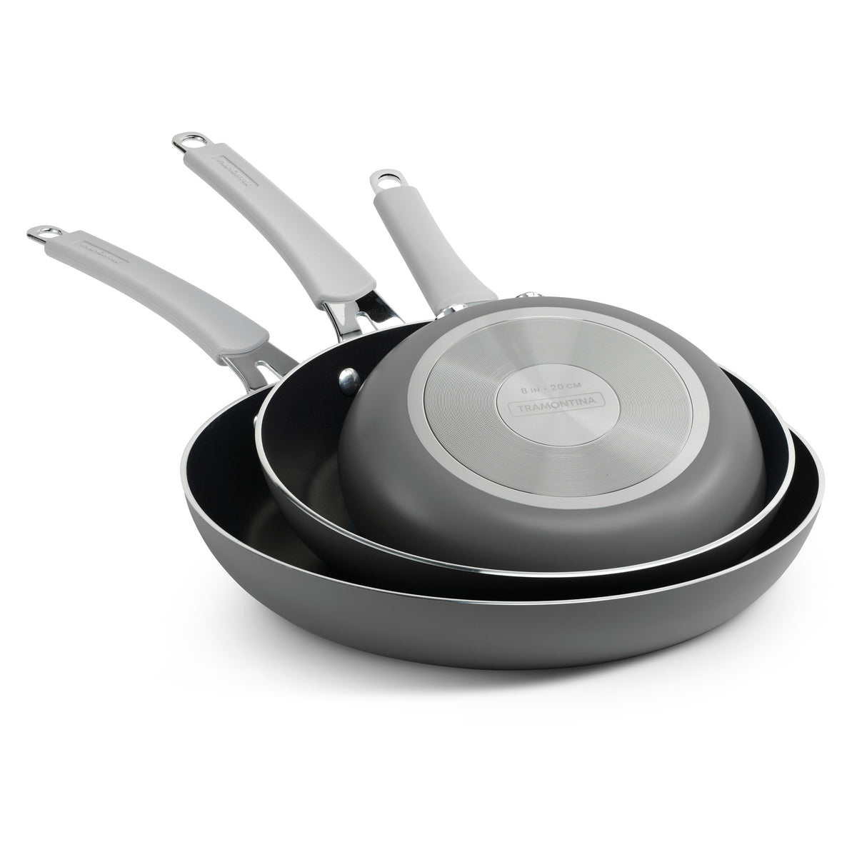 3 Pk Fry Pans with Nonstick Interior