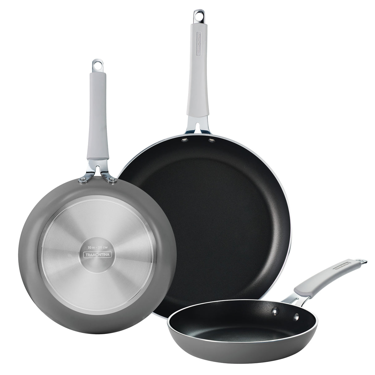 3 Pk Fry Pans with Nonstick Interior