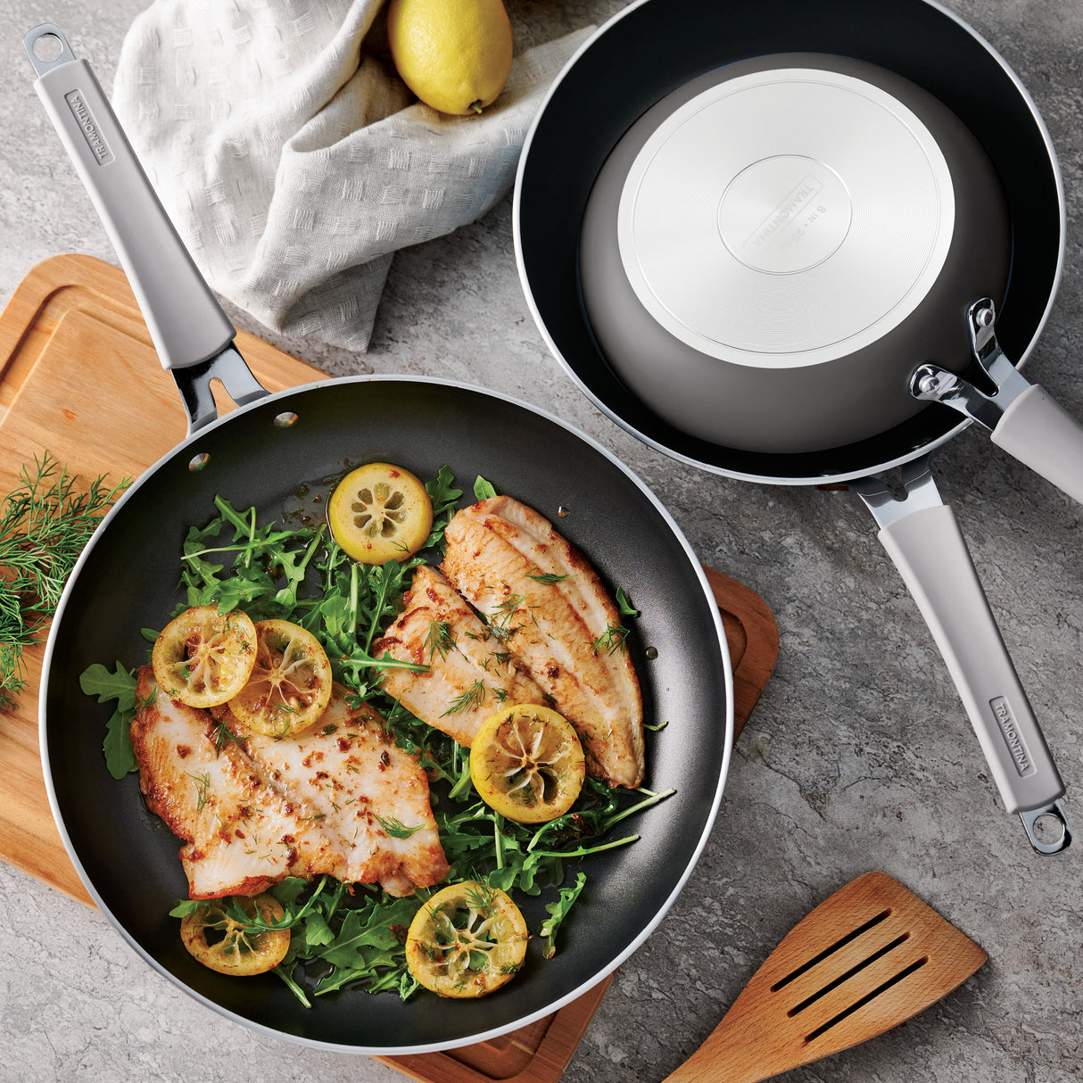 3 Pk Fry Pans with Nonstick Interior
