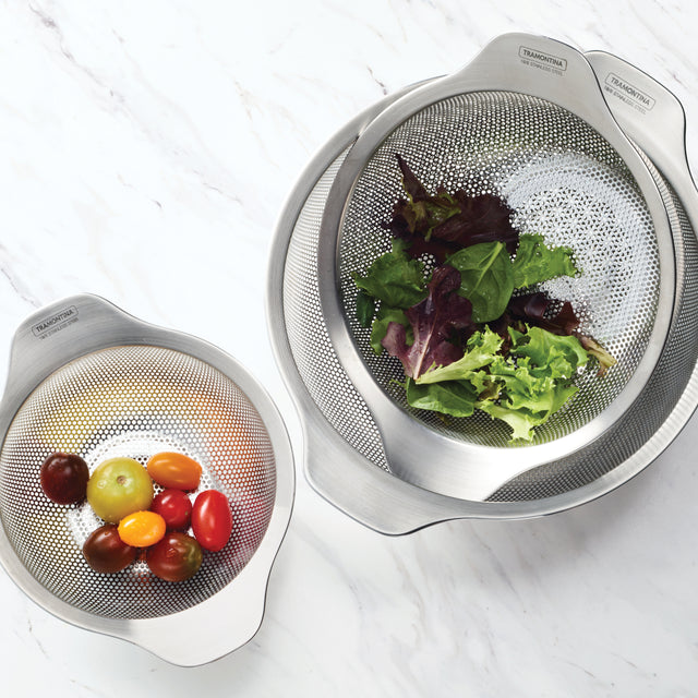 Colander Roto 3 Pk Stainless Steel Colanders – Tramontina USA