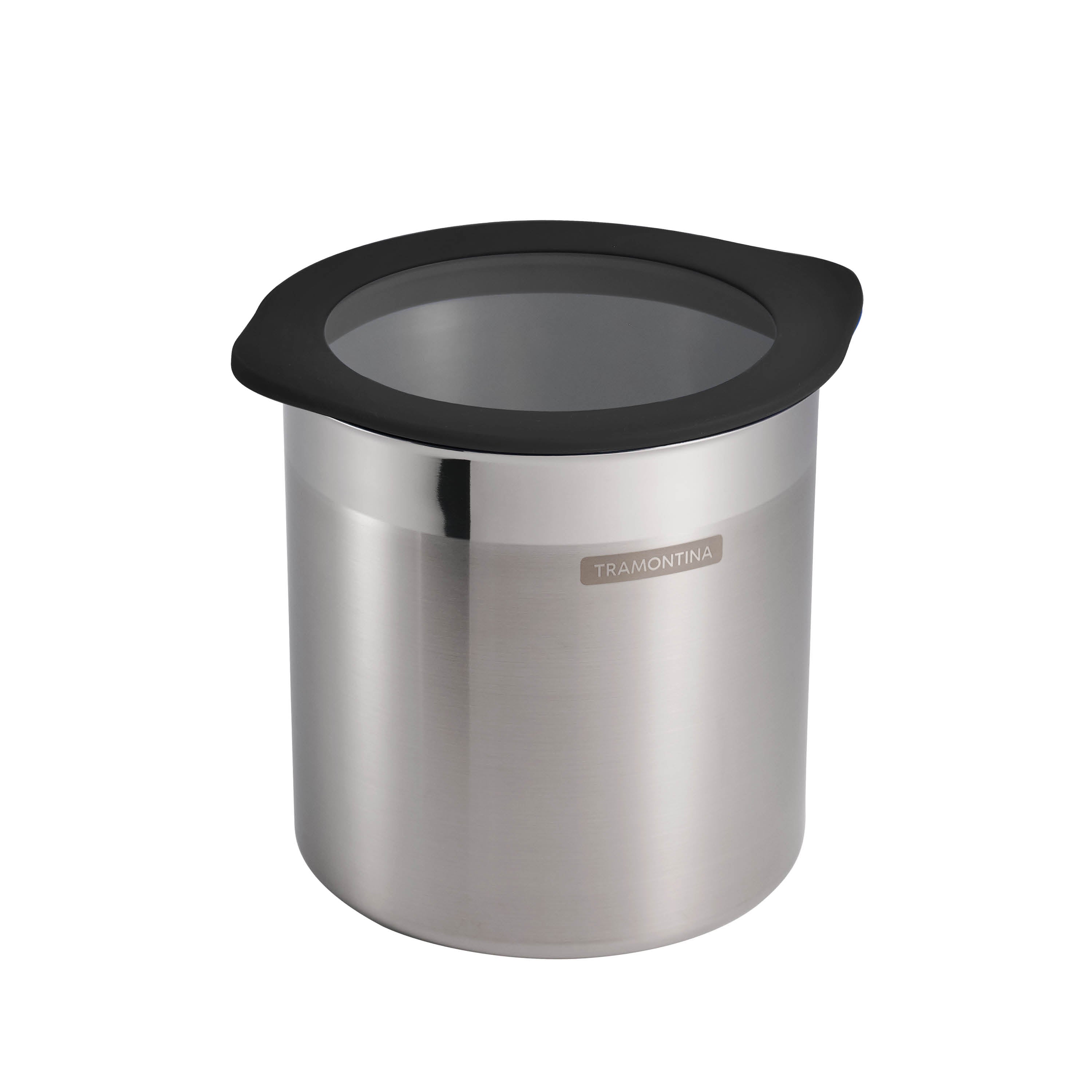 4 Piece Stainless Steel Canister Set - Black – Tramontina USA