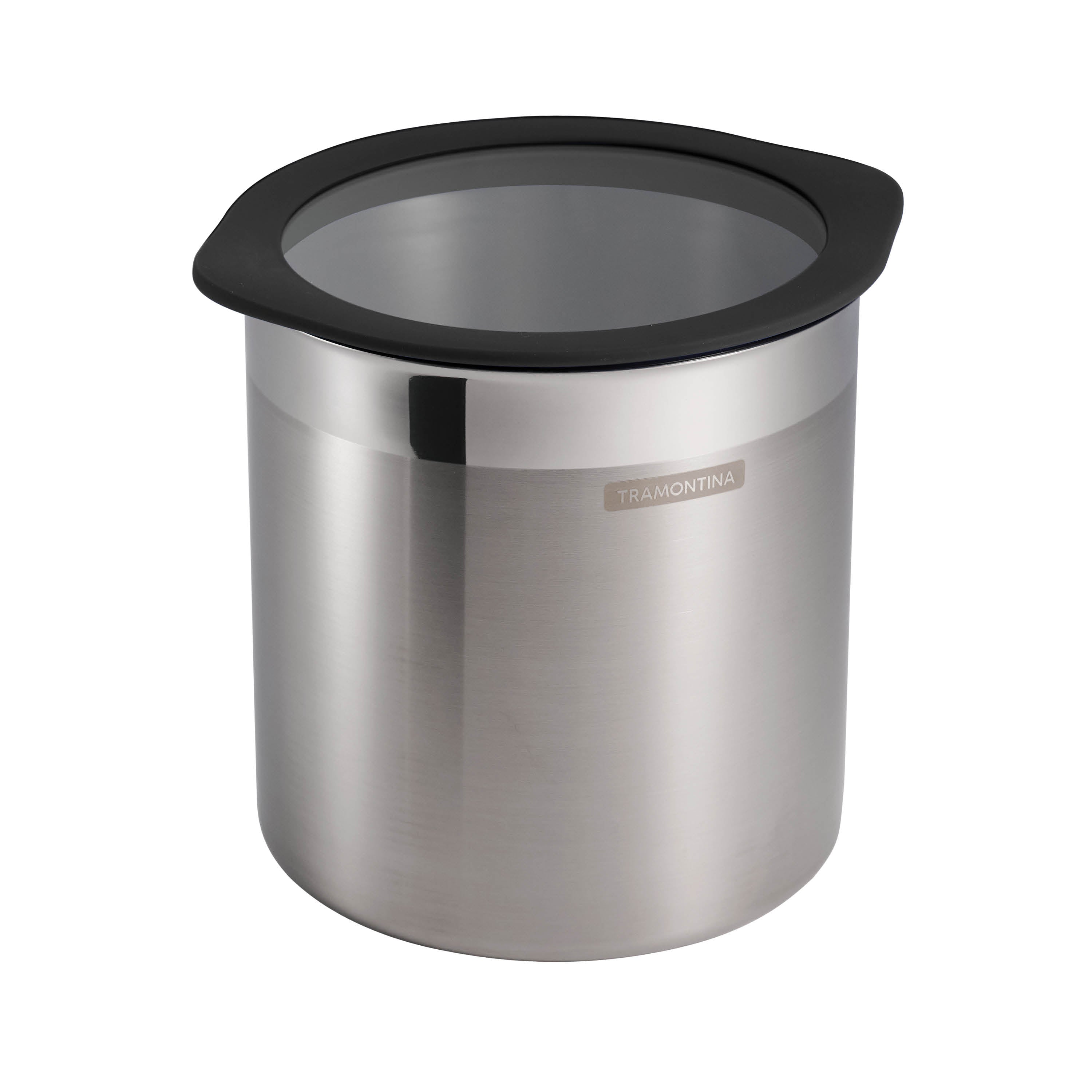4 Piece Stainless Steel Canister Set - Black – Tramontina USA