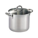 Covered Stainless Steel Stock Pot