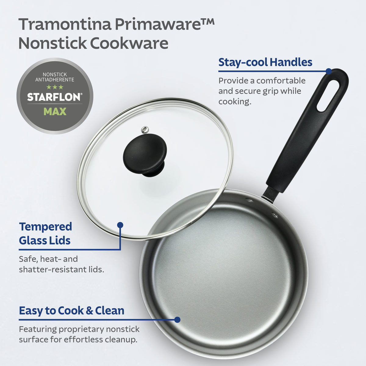 Primaware Straw Primaware 18 Piece Nonstick Cookware Set – Tramontina USA