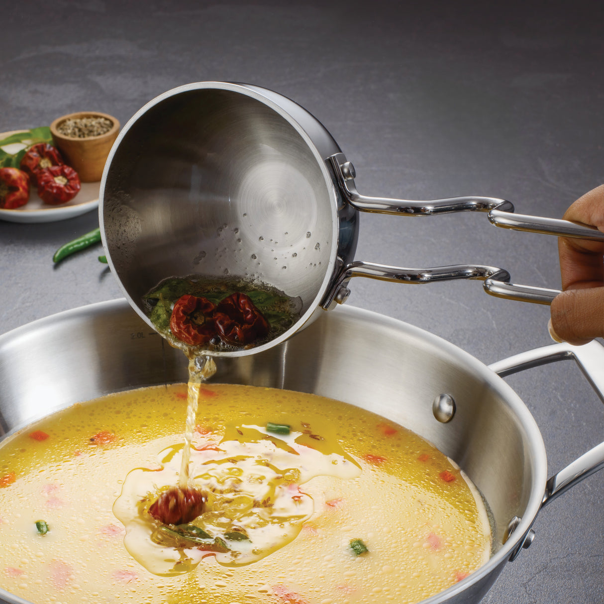 6.5 Quart Covered Casserole, 12 Inch Dosa Tawa & Tadka Set