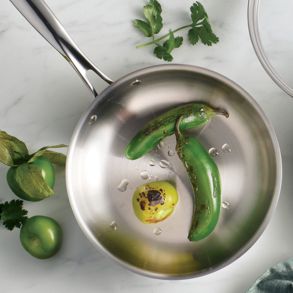 Triverge 10 Inch Tri-Ply Clad Stainless Steel Fry Pan