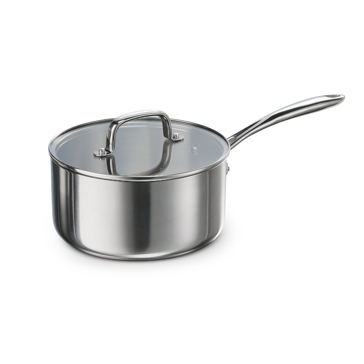 Triverge 3 Quart Tri Ply Clad Stainless Steel Sauce Pan with Lid