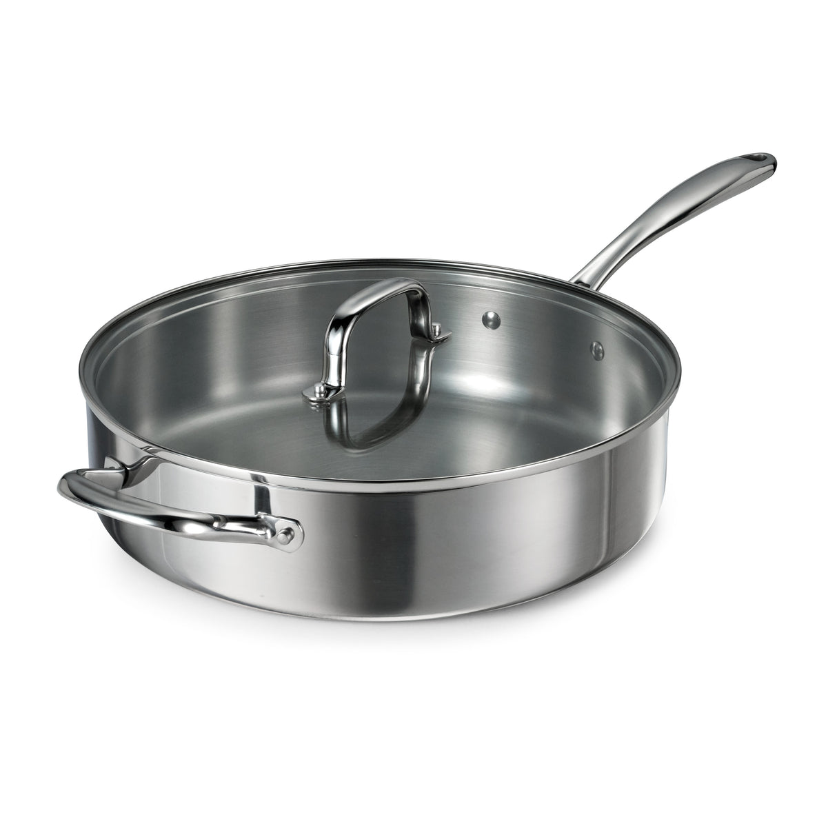 Triverge 5 Quart Tri Ply Clad Stainless Steel Jumbo Cooker with Lid