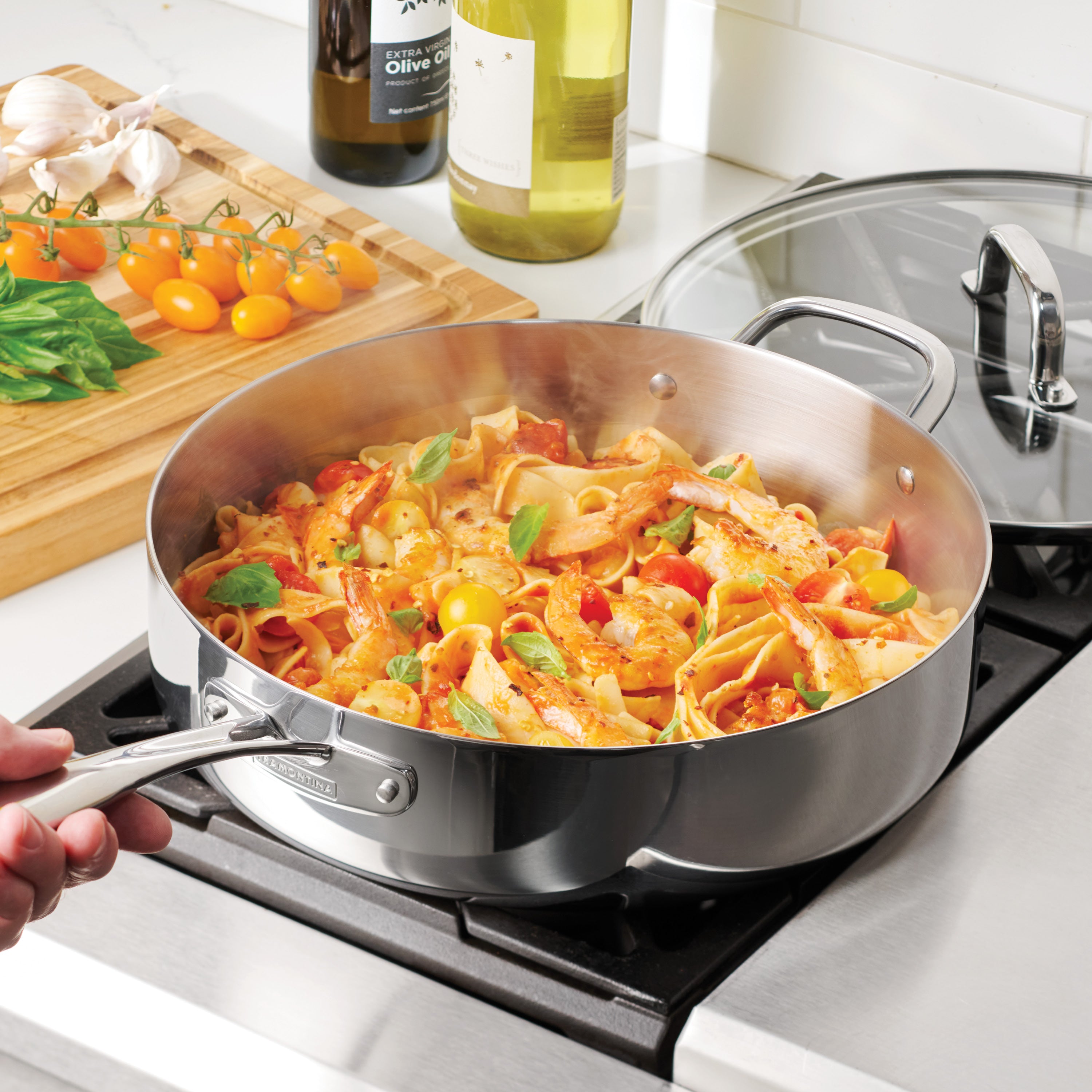 Triverge 5 Quart Tri Ply Clad Stainless Steel Jumbo Cooker with