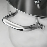 Triverge 5 Quart Tri Ply Clad Stainless Steel Jumbo Cooker with Lid