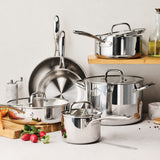 Triverge Tri Ply Clad Stainless Steel Cookware Set
