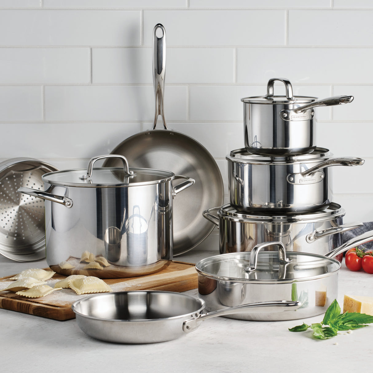 Triverge Tri Ply Clad Stainless Steel Cookware Set