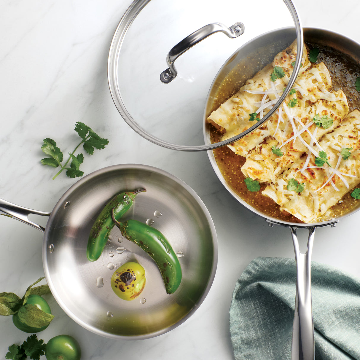 Triverge Tri Ply Clad Stainless Steel Cookware Set