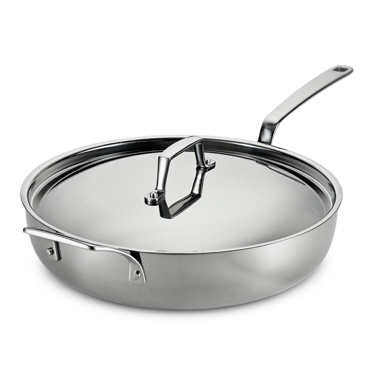 12 Piece Tri-Ply Clad Stainless Steel Cookware Set