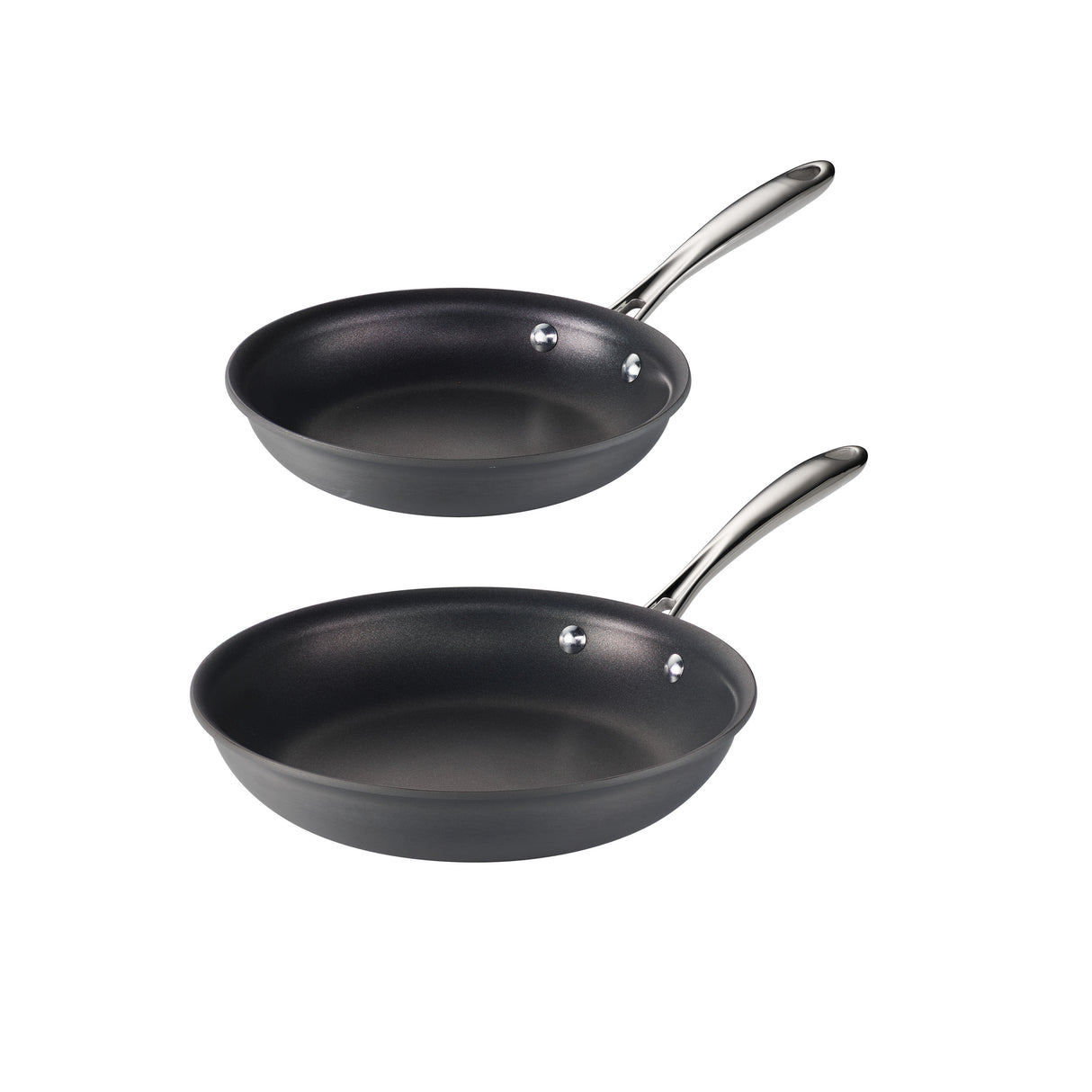Hard Anodized Aluminum 2 Pack Fry Pan Set