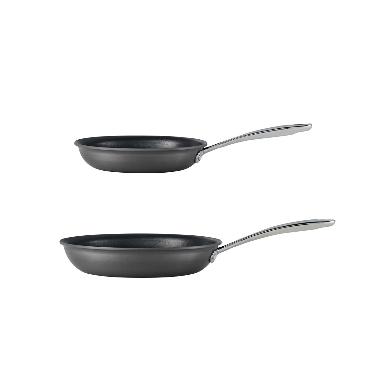 Hard Anodized Aluminum 2 Pack Fry Pan Set