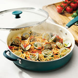 Ceramaware 5 Quart Ceramic Nonstick Covered Jumbo Cooker