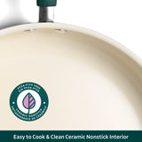 Ceramaware 5 Quart Ceramic Nonstick Covered Jumbo Cooker