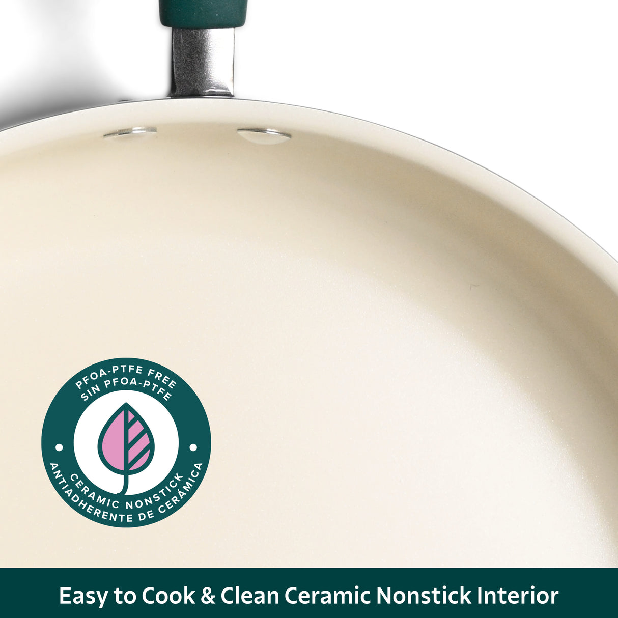 Ceramaware 3 Quart Ceramic Nonstick Covered Sauce Pan