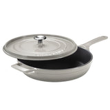 12 Inch Enameled Cast Iron Skillet with Lid