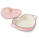 3 Quart Heart Shape Enameled Cast Iron Dutch Oven